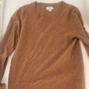 J. Crew Women's Brown Scoop Neck Sweater